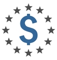 dollar stars flat icon vector image