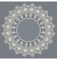 ornamental round lace with damask vector image vector image