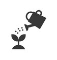 watering can plant icon solid style vector image