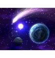 comet background vector image