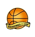 logo for a basketball team vector image vector image