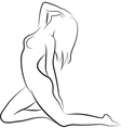 nude woman vector image