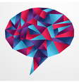 origami social speech bubble vector image