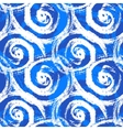 seamless pattern with bold swirling brush strokes vector image