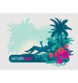 tropical holiday vector image vector image
