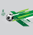 soccer template design football banner sport vector image vector image