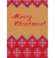 knitted sweater card vector image
