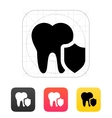 protected tooth icon vector image