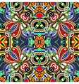 seamless geometry vintage pattern ethnic style vector image