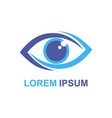 eye logo design template colorful media vector image