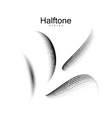 halftone 3d shapes collection vector image vector image