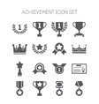 set of simple achievement icons for web design vector image