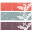 musical banners vector image vector image