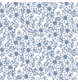 prairie florals blue light colors seamless vector image vector image