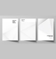 layout a4 cover mockups design templates vector image