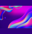 abstract 3d liquid shape vibrant gradient color vector image vector image