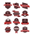 banners and labels with ribbons vector image
