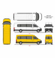 man tge passenger van l3h2 and l4h2 2017 vector image vector image