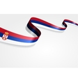 serbian flag background vector image