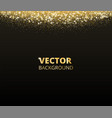 sparkling glitter border frame falling golden vector image