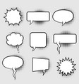 bubble speech with halftone vector image vector image