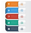 modern business infographics options template vector image