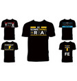 typography t shirt design collection vector image vector image