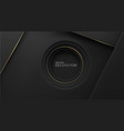 abstract luxurious black background with gold vector image vector image