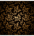 gold leaves on black vector image vector image