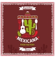 mexican food poster template design vector image vector image