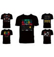 typography t shirt design collection vector image vector image