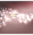 elegant christmas background with snowflakes vector image