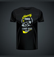 vintage t-shirt template with heavy truck logo vector image vector image
