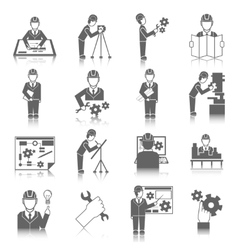 Engineer concept icon Royalty Free Vector Image