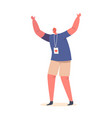 volunteer male character member of volunteering vector image vector image