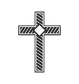 cross of the lord and savior jesus christ vector image