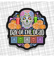 logo for day dead vector image vector image