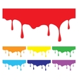 paint dripping colorful design elements vector image