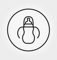 feeding bottle universal icon editable vector image vector image