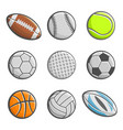 sports equipment ball vector image