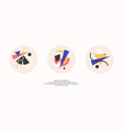 abstract elements in retro style a template vector image vector image