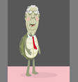 senator mitch mcconnell as a turtle in a red tie vector image vector image