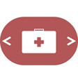 Red medical case with medicines first aid kit Vector Image