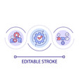 long term process management loop concept icon vector image vector image