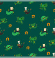 saint patrick s day seamless pattern holiday vector image vector image