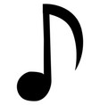 melody note icon black music symbol audio sign vector image vector image