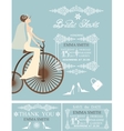 bridal shower wedding cardsbridewinter pattern vector image