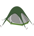 green camping tent vector image vector image