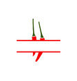 chilli template logo and symbol vector image