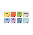 simple paper pins day note for to do list vector image vector image